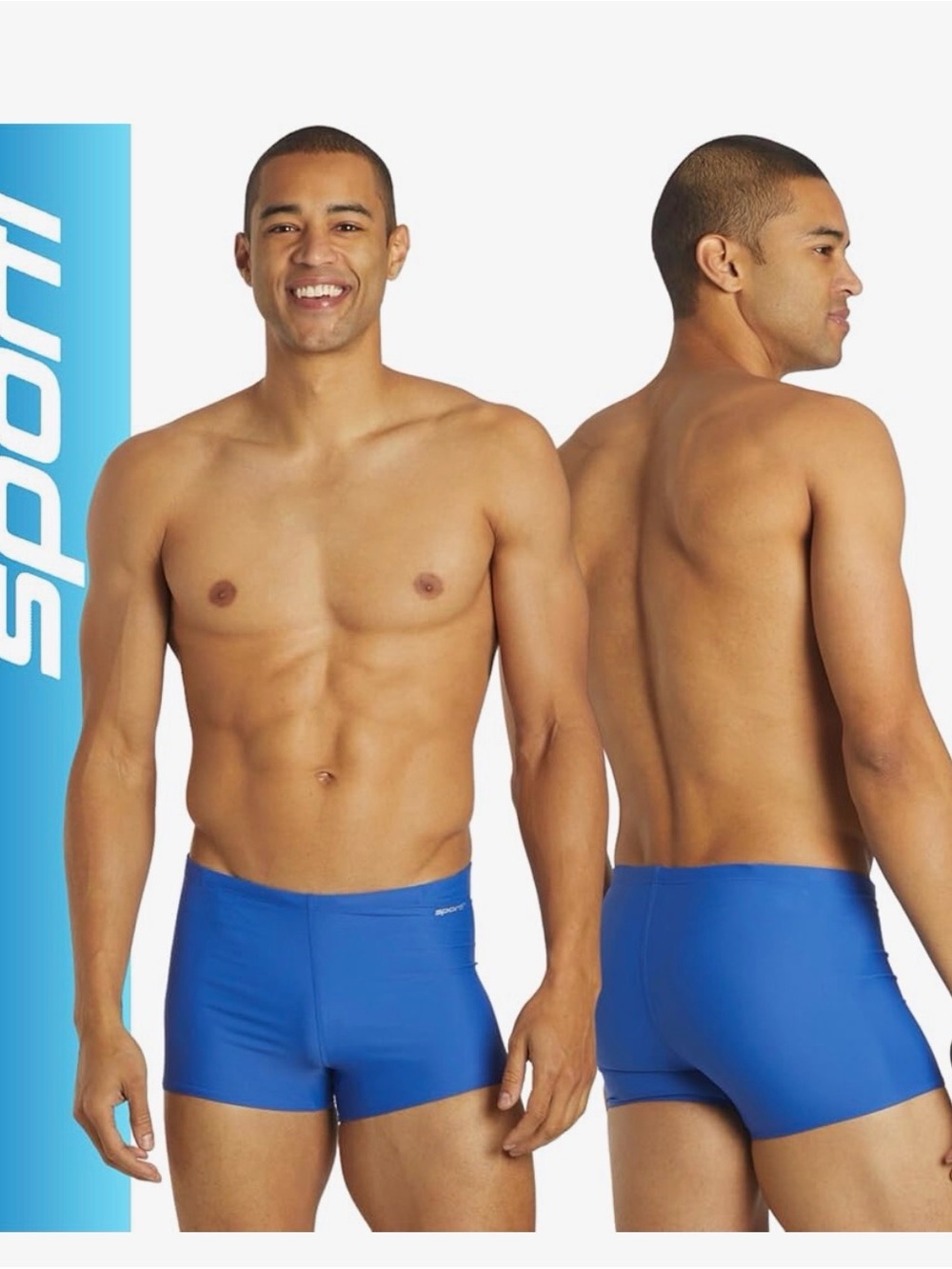 Sporto Royal Blue Men's Swim Trunks size 28.   BB1